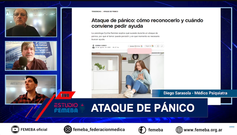 Streaming Estudio FEMEBA 27#. "Ataques de pánico".